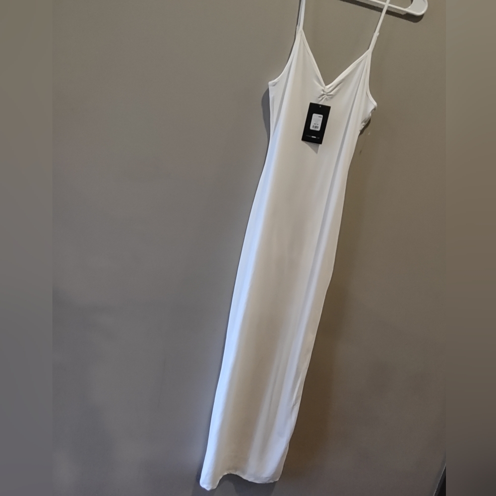 Fashion Nova White Spaghetti Strap Dress NWT